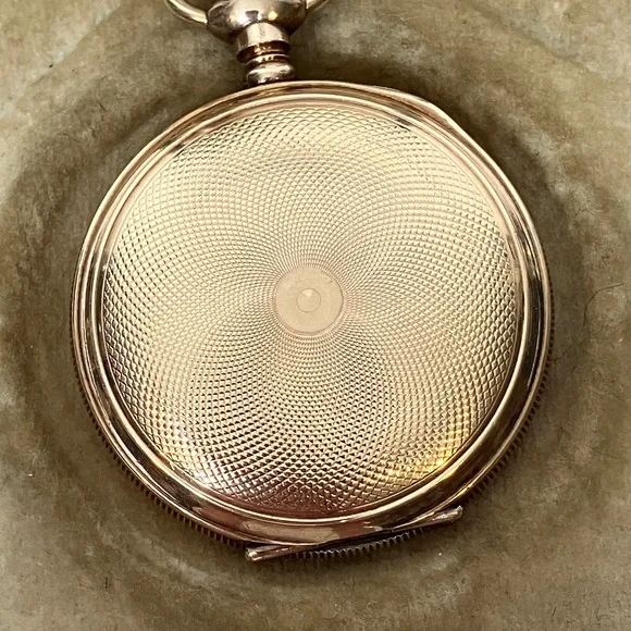 Porte & Markle Gold Pocket Watch with Chain - Picture 3 of 12